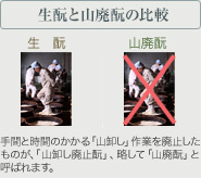 生酛と山廃酛の比較