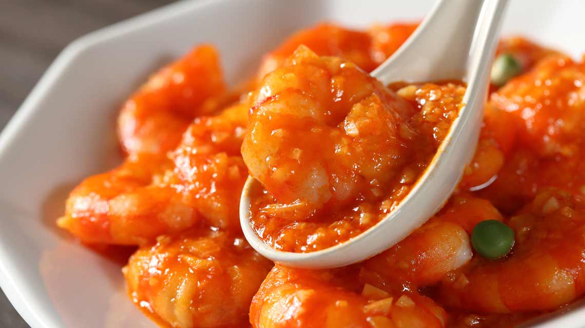 エビのチリソース炒め